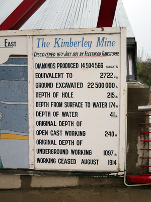 The Kimberley Mine, Blue Train, South Africa 2013
